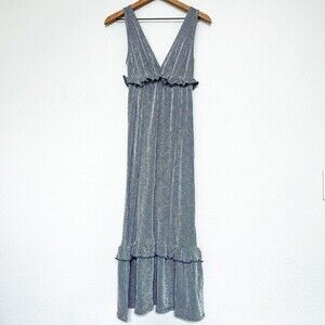 Caution To The Wind Striped Ribbed Maxi Dress